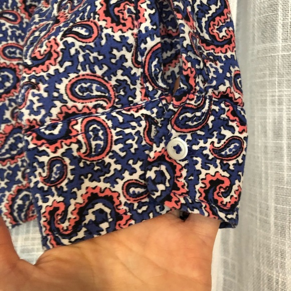 J. Crew Paisley Print Top - Picture 3 of 5